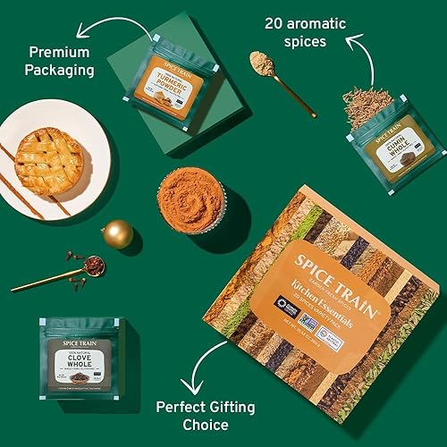 Vista 82 de SPICE TRAIN - Vainas de cardamomo verde orgánico de la India (3.53 onzas), de 5/16 pulgadas de largo, elaichi, rico en vitamina A y antioxidantes