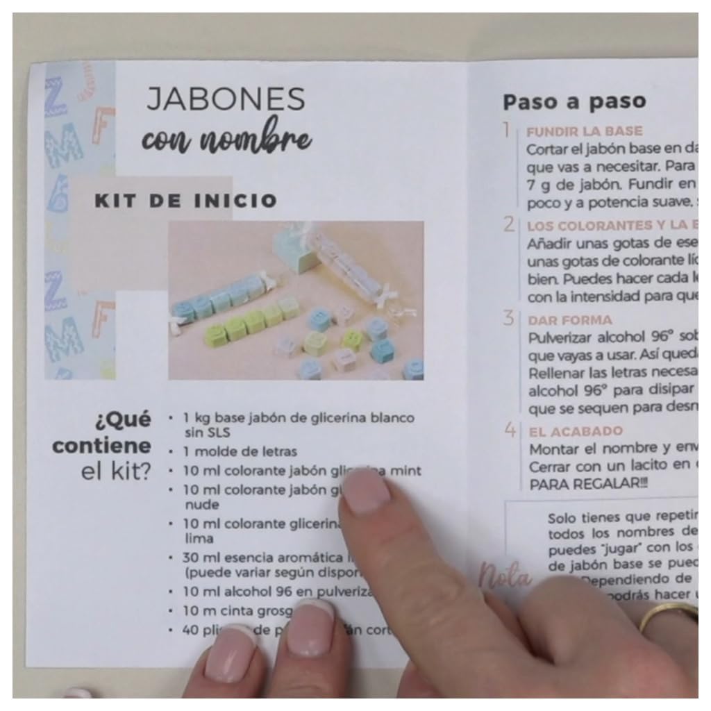 Kit para hacer jabones con nombre | Elabora jabones personalizados fácilmente