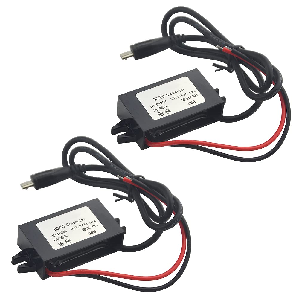 XINGYHENG 2Pcs DC-DC Buck Converter Module 3A 12V 24V to 5V DC Power Converter Step Down Module with Micro USB Connector (USB Micro Interface)-image-40