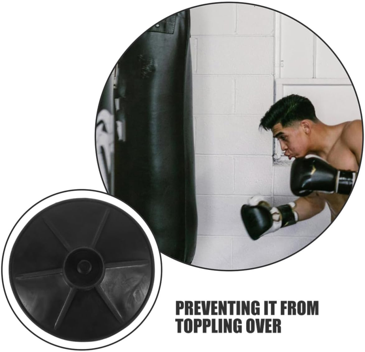 16pcs Boxing Bag Suction Cup Base Replacement Heavy Duty Rubber Floor Anchors with Detachable Versatile Design for Martial Arts and Fitness Equipment