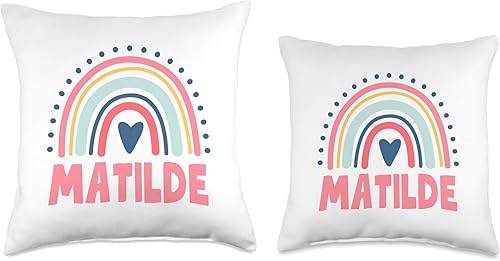 Miniatura 3 de Matilde Name Custom Woman Myth Legend Pink Birthday Party Throw Pillow, 16x16, Multicolor