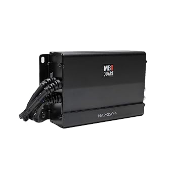 MB Quart NA2-320.4 Compact 4-Channel, 320-Watt Powersport Amplifier, Black
