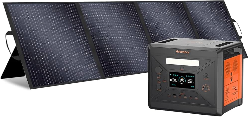 【新品】Greenery 200W ソーラーパネル Amazon.co.jp: Greenery 2300Wh ポータブル電源 200Wソーラーパネル