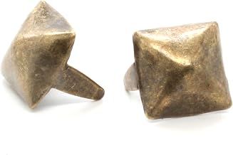 Stecksstore 3/8"" Pyramid Nail Head Spots Antique Brass 100 pk NH00631-09, Nickel