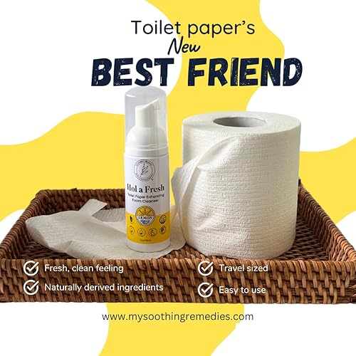 Miniatura 2 de Espuma de papel higiénico con hamamelis  Alternativa a toallitas húmedas  Fórmula suave con ingredientes naturales  Ecológico y seguro para sépticos