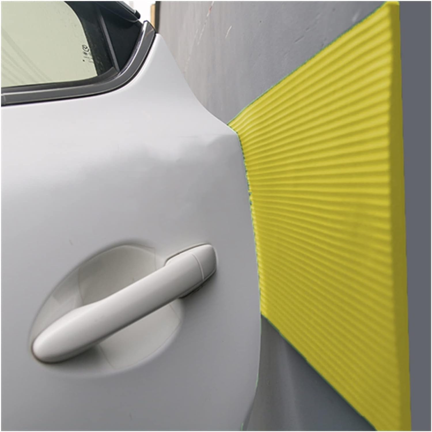 Tianqihao Yellow Garage Column Protector Garage Wall Guards, Wall Edge Guards, Door Paint Guards, Garage Wall Corner Guards. To Protect Parking, And Warehouses,-2Pcs