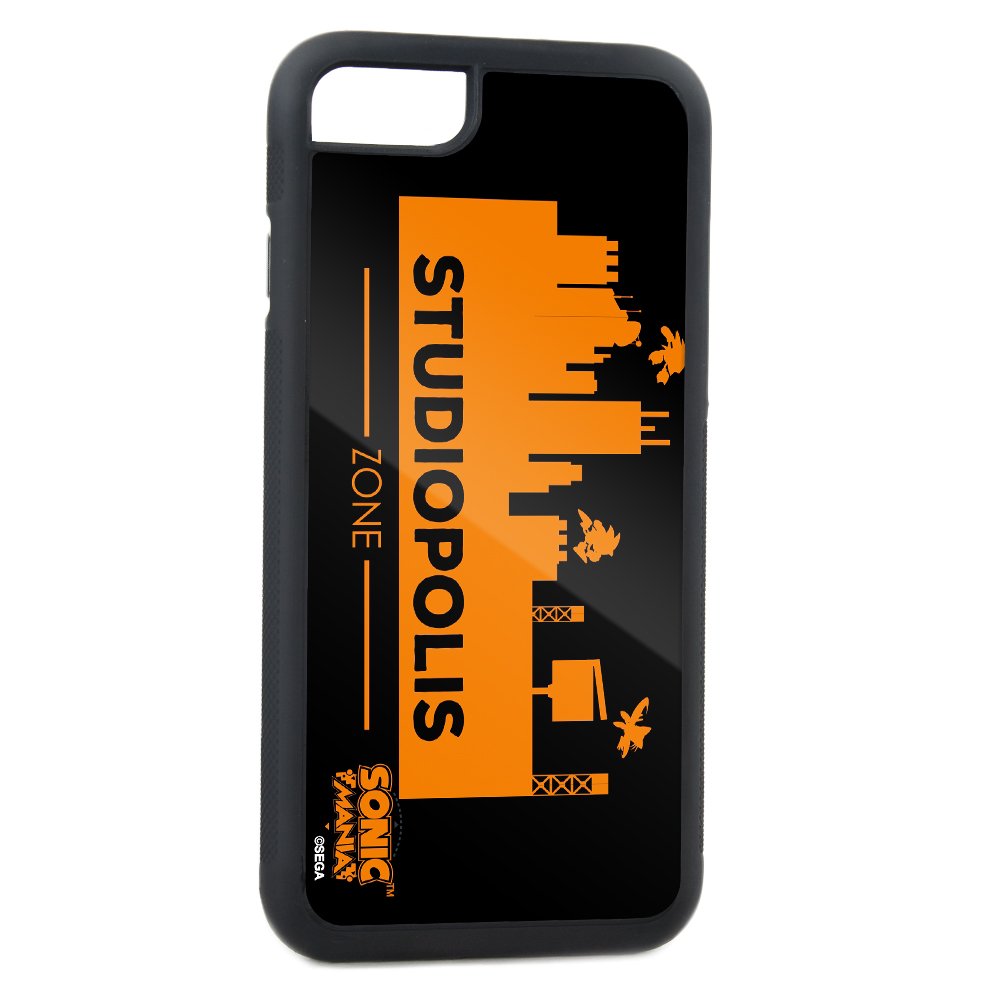 Buckle-Down Cell Phone Case for iPhone 5 - MANIA-STUDIOPOLIS ZONE Silhouette Black/Orange - Sega Sonic