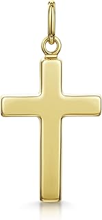 Ciondolo a forma di Croce Unisex in Oro Giallo 9 Carati