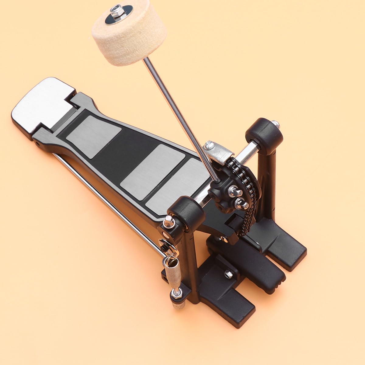 BESPORTBLE Pedale per Cassa Batteria in Metallo Risposta Rapida, Ricambio Professionale per Batteristi, Accessorio Essenziale per Kit di Batteria Jazz e Rock