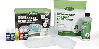 Alumilite HydroCast Starter Kit 2.2 lbs (1.7 lbs Part A + 8.5 oz Part B) Versatile Casting Kit for Beginners, with Matte Ceramic Like Finish for Your Decorative Art, Home Decor, C…