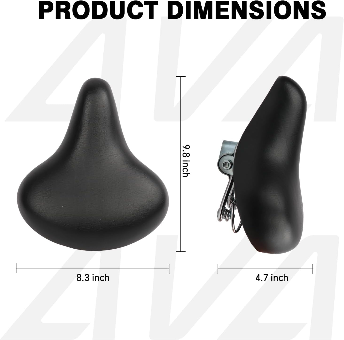 AVASTA Kids Bicycle Saddle for Girls & Boys Waterproof Wide Soft Bike Cushion Dual Shock Absorbing Fit for 12 14 16 18 20 or 20 22 24 26 inch Mountain Road Bike