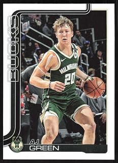 Basketball Trading Card 2025-26 Topps #57 AJ Green NM Near Mint Bucks