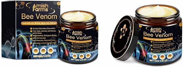 Amish Farms Bee Venom Pain Relief Cream (100g) | Joint, Bone & Muscle Soothing Massage Cream | Fast-Absorbing Herbal Formula | Supports Back, Knee, Neck & Shoulder Comfort | Non-Greasy Topical Relief Balm (2)