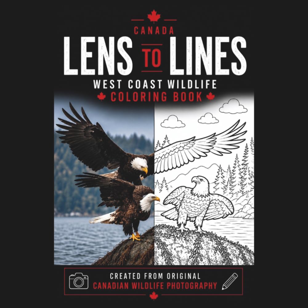 Vancouver Island Wildlife Coloring Book: Cozy Coastal Animals to Color