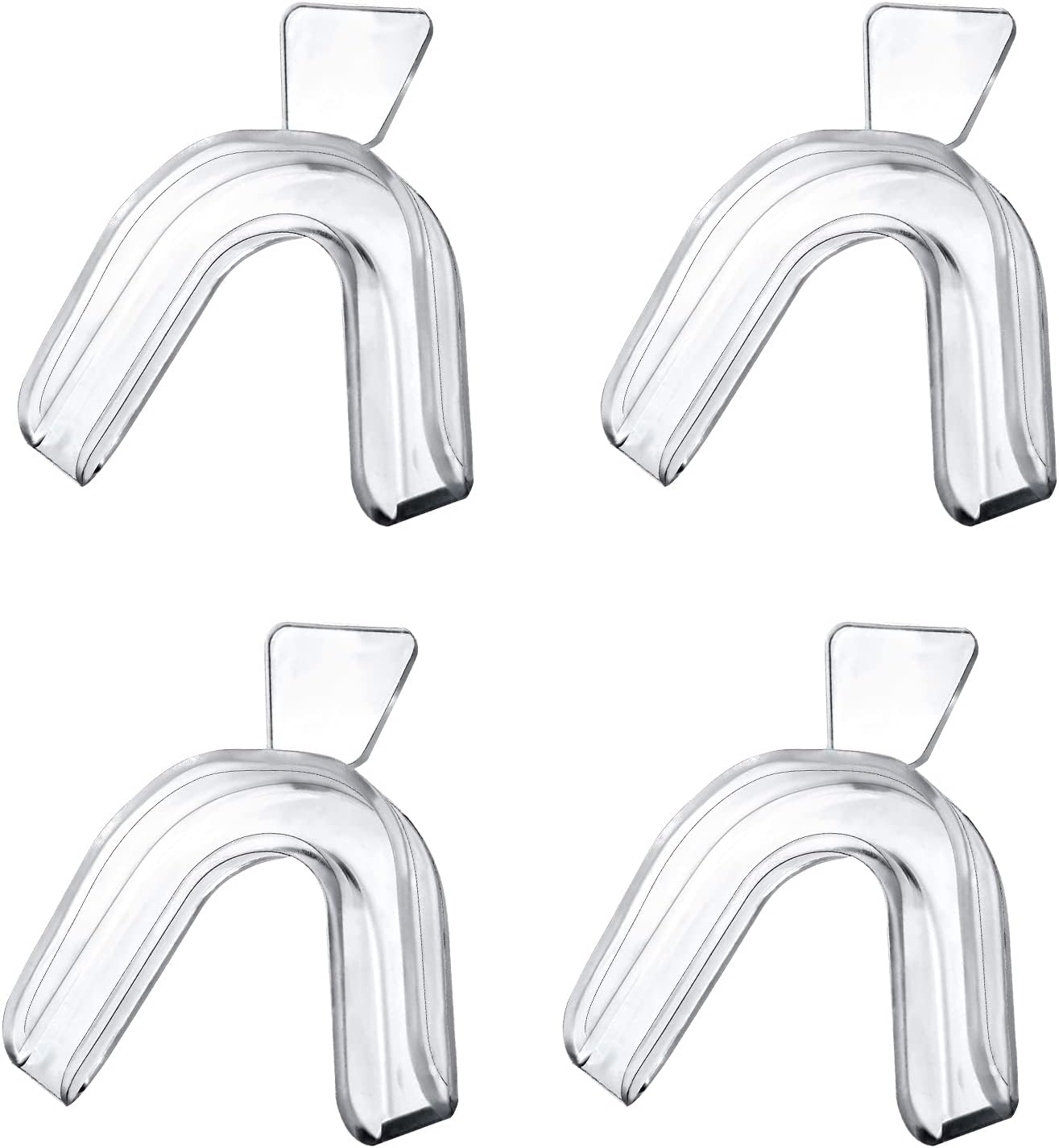 4PCS Teeth Whitening Mouth Trays Thermoplastic Teeth Trays Teeth Mouth