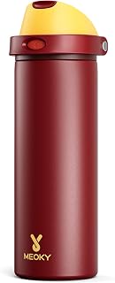 24 oz Insulated Water Bottle for Women: Meoky Stainless Steel Water Bottle with Straw and Spout Lid - Leak Proof, Cold for 24 Hours, Fits in Car Cup Holder, BPA-Free for Sports Travel, Gryffindor