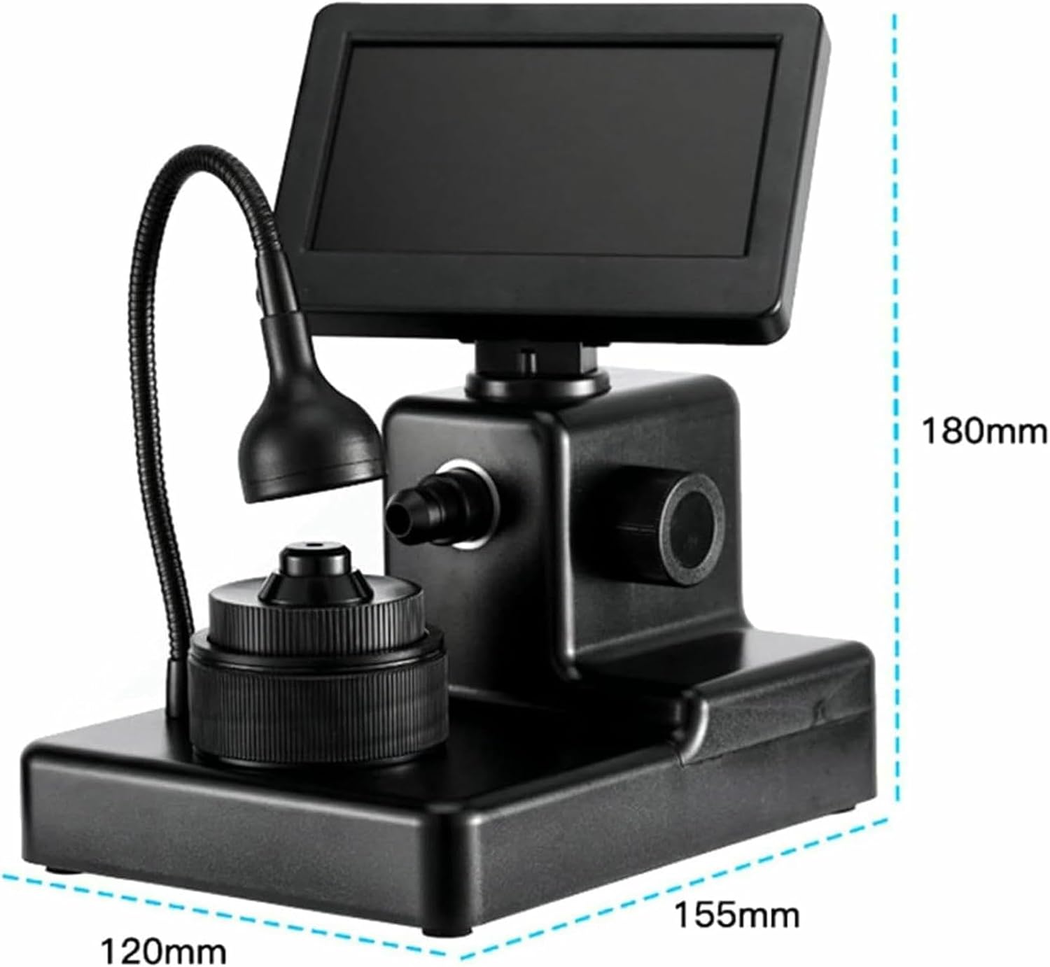 Diamond Inscription Viewer; LCD Digital Micrscope, with LED Fill Light, 50-1000X Magnification, Adjustable Focus Range 10-40mm, for Diamond Testing