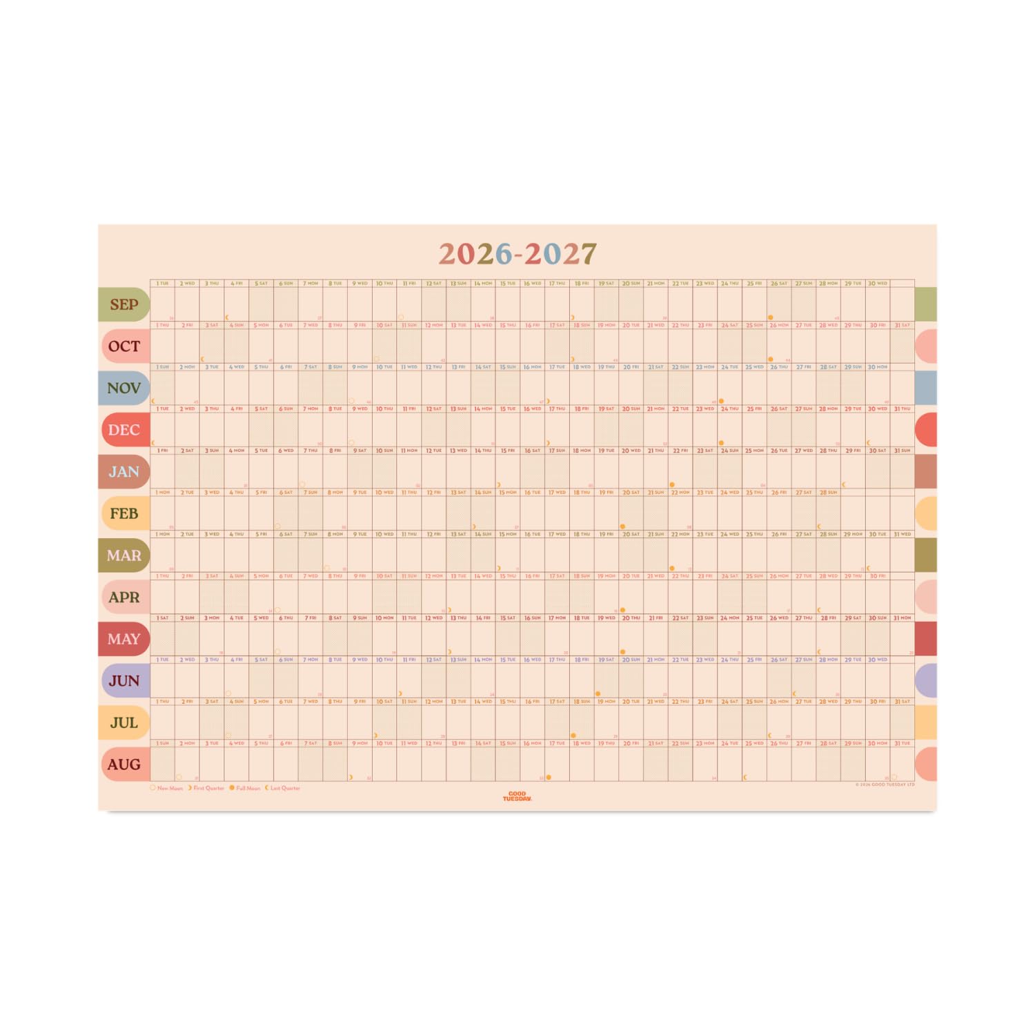 Good Tuesday 2026-2027 Academic Family Planner