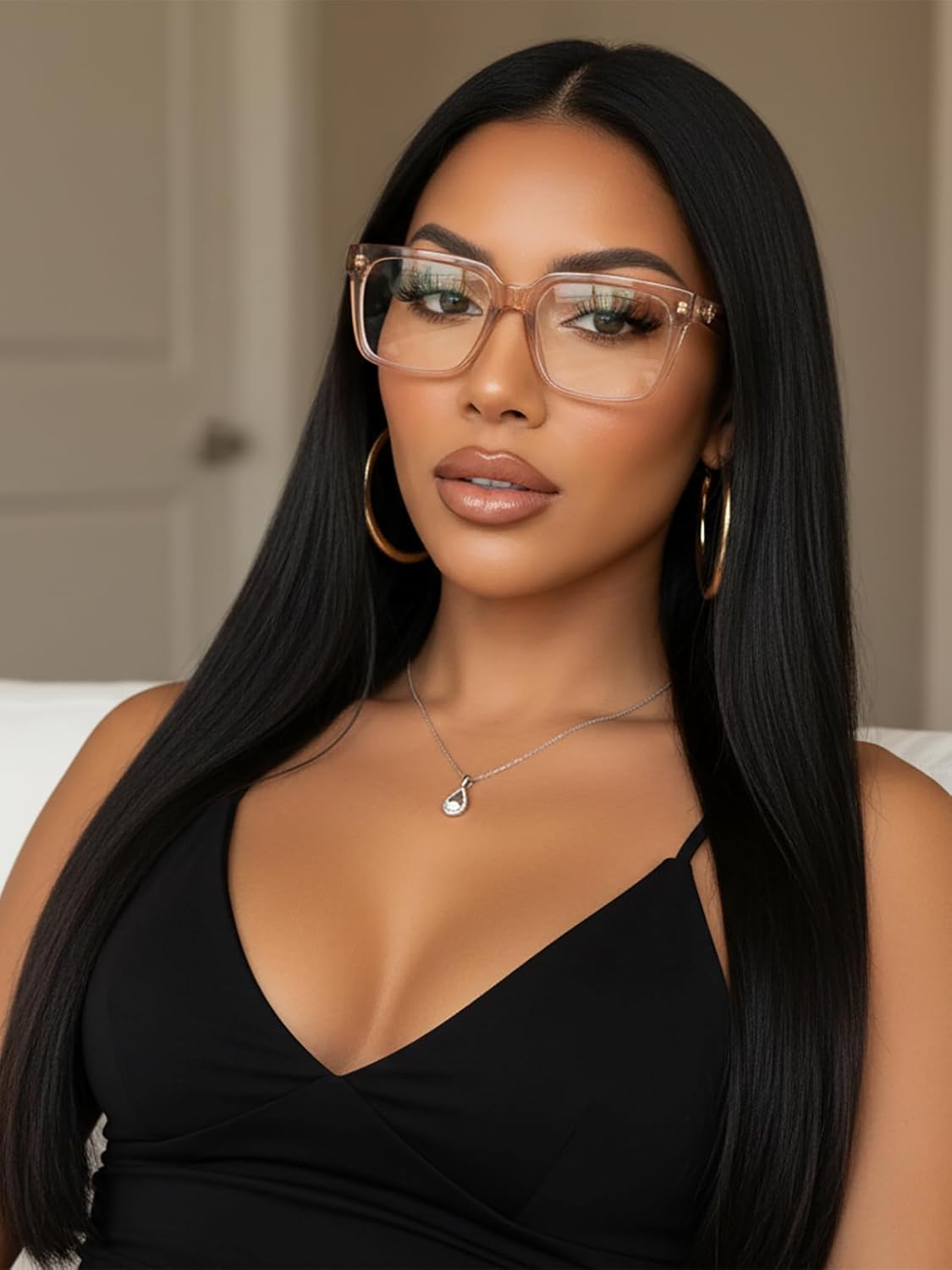 VISOONE Rectangle TR90 Blue Light Blocking Glasses Computer Eyewear with Preppy Look for Women and Men Cougar - Image 3