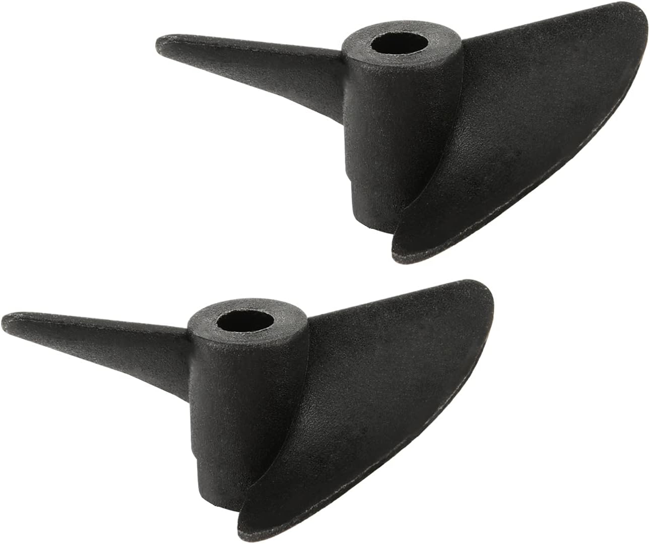 Heyiarbeit 3Pcs 2 Blades Propellers for Ship Model RC Boat Propeller Model Black Plastic CCW Paddle 38mm Diameter 1.4 Pitch 4.8mm Hole Dia