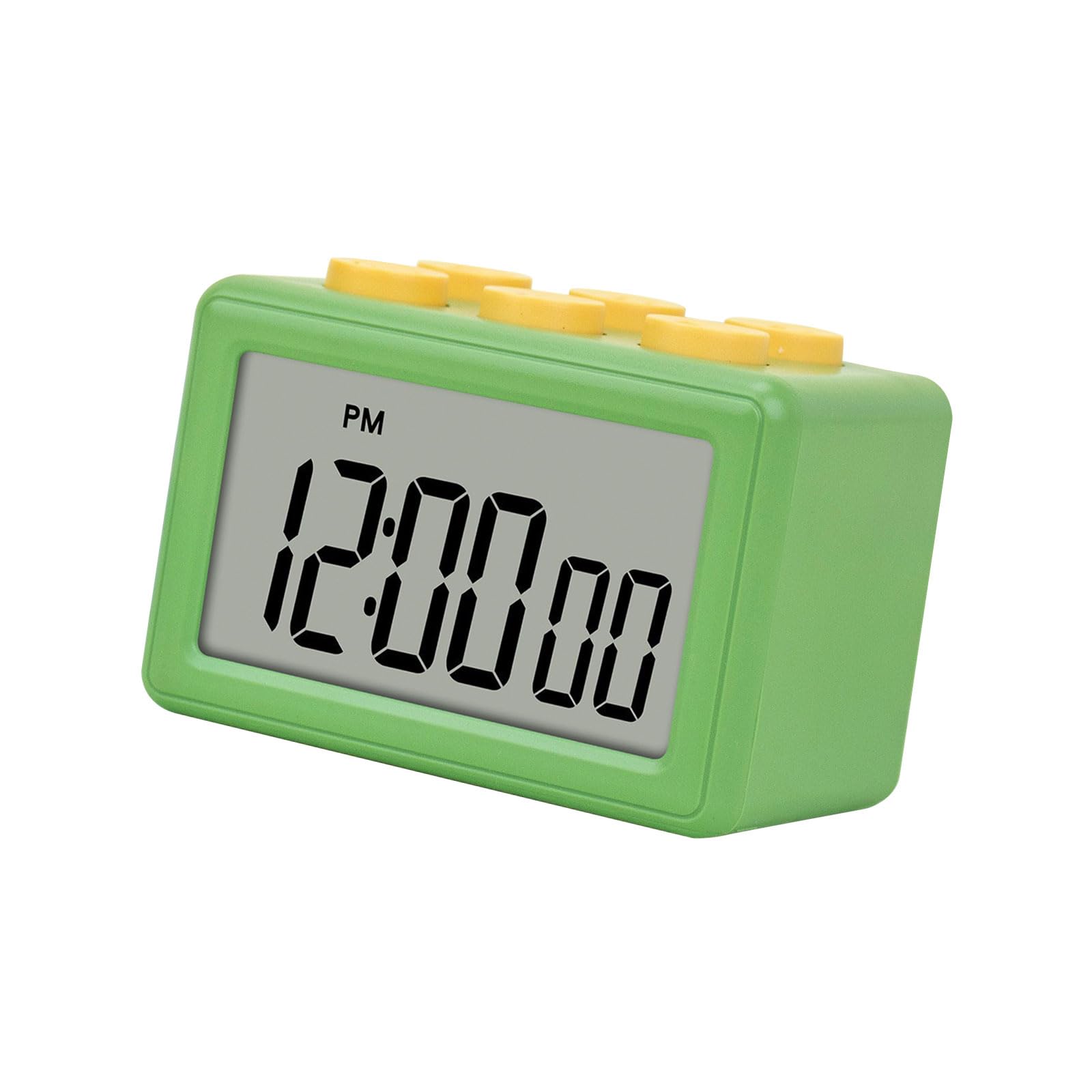 Buxuaaaa Green Triplicate Function Digital Clock Alarm Clock Compact Abs Substance High Accuracy Timing Ideal For Cooking Workouts Study Transportable Kitchen For Cooking