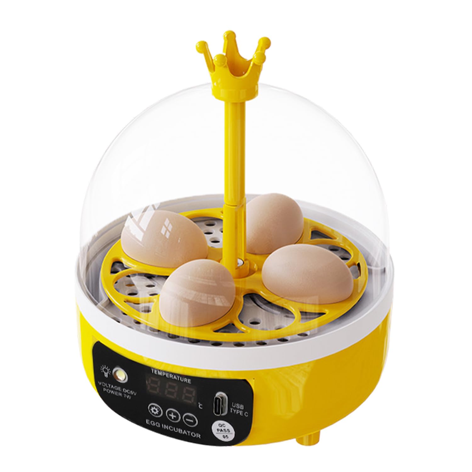 Mini incubateur à 4 œufs avec contrôle de température pour élevage domestique