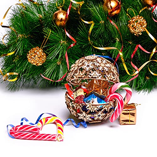 Wood Trick Christmas Ball 3D Wooden Puzzles For Adults And Kids To Build - Great Christmas Decor - Store Your Gifts - 5X4.7 In - Wooden Model Kits For Adults And Kids #TOP4