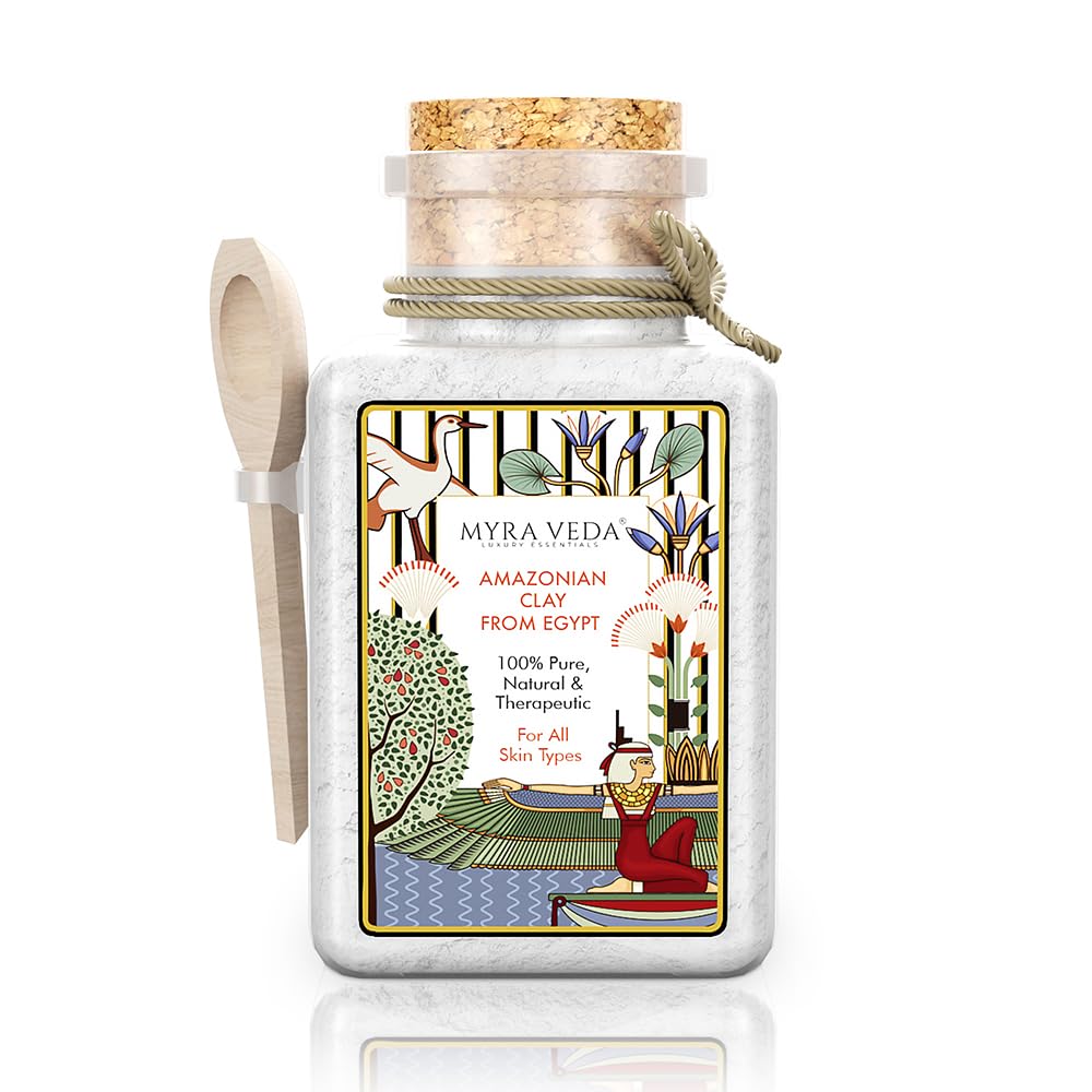 Myra Veda 100% Pure & Natural Amazonian Clay Face Mask From Egypt For Brightening, Lightening & Glowing Skin | Helps In Exfoliate Oil from Skin & Reduce Acne Problem-image-3
