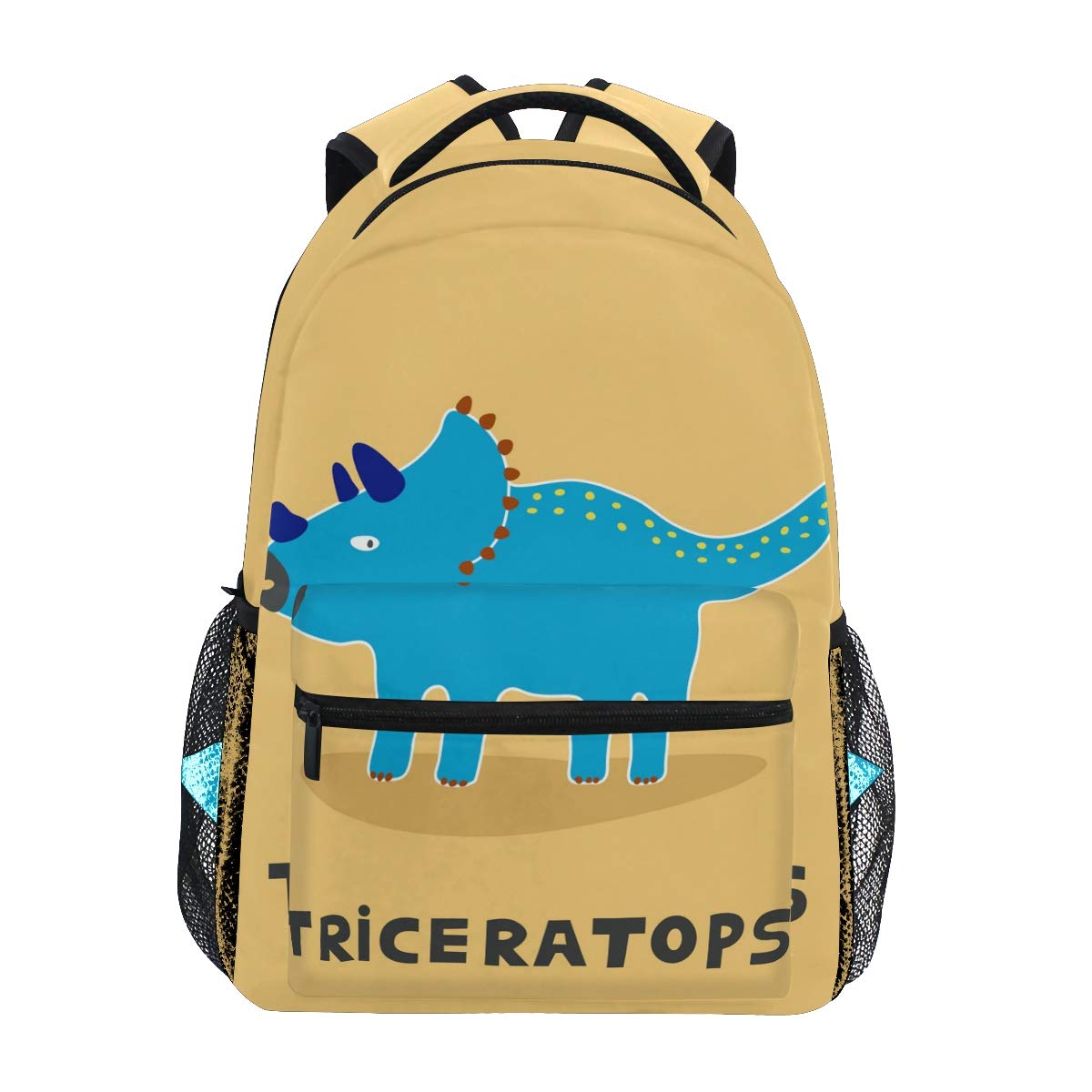 yellow triceratops backpack