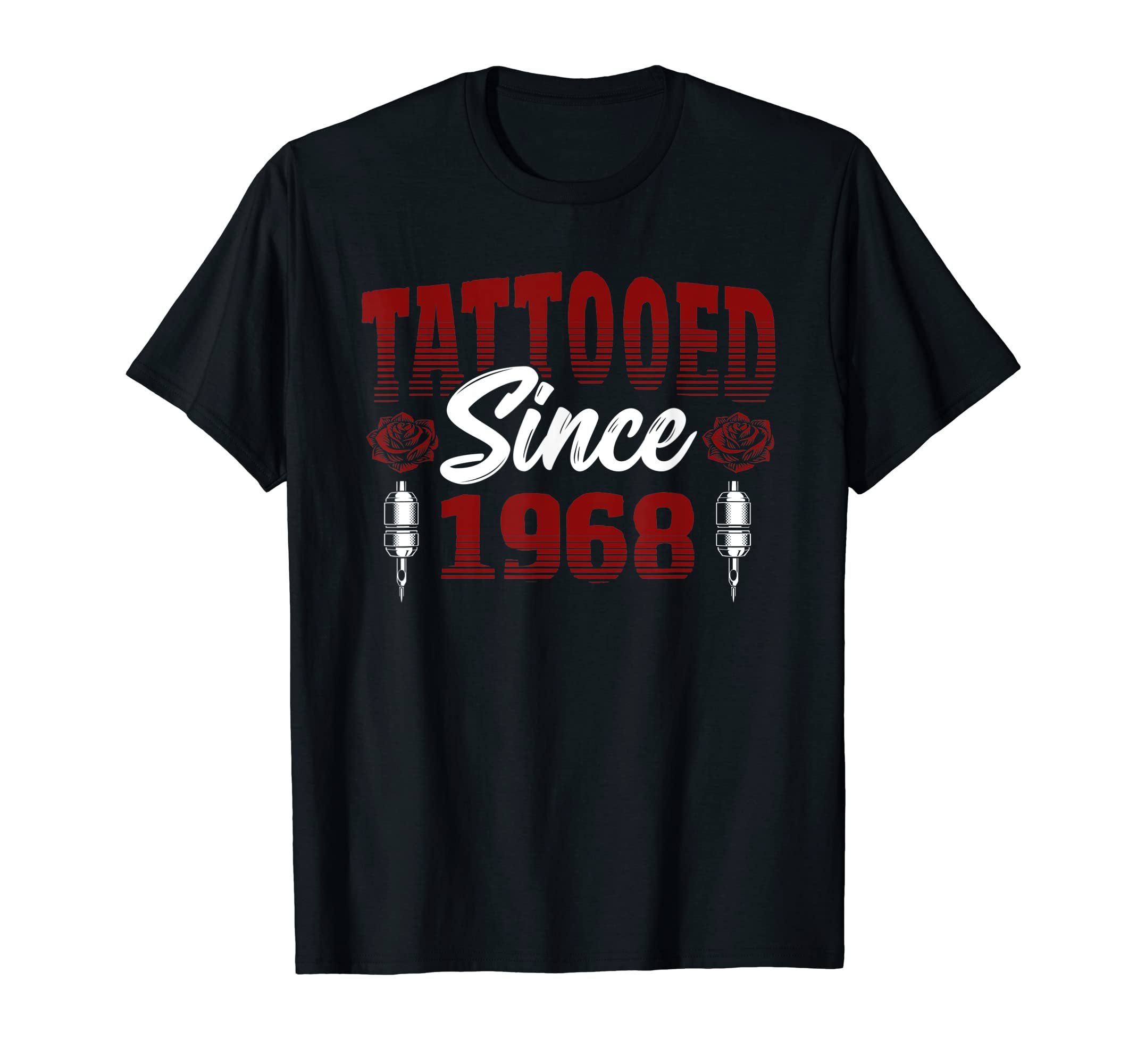 タトゥーTシャツ☆ Amazon | Tattooed Since 1968 レッドローズテーマ タトゥー