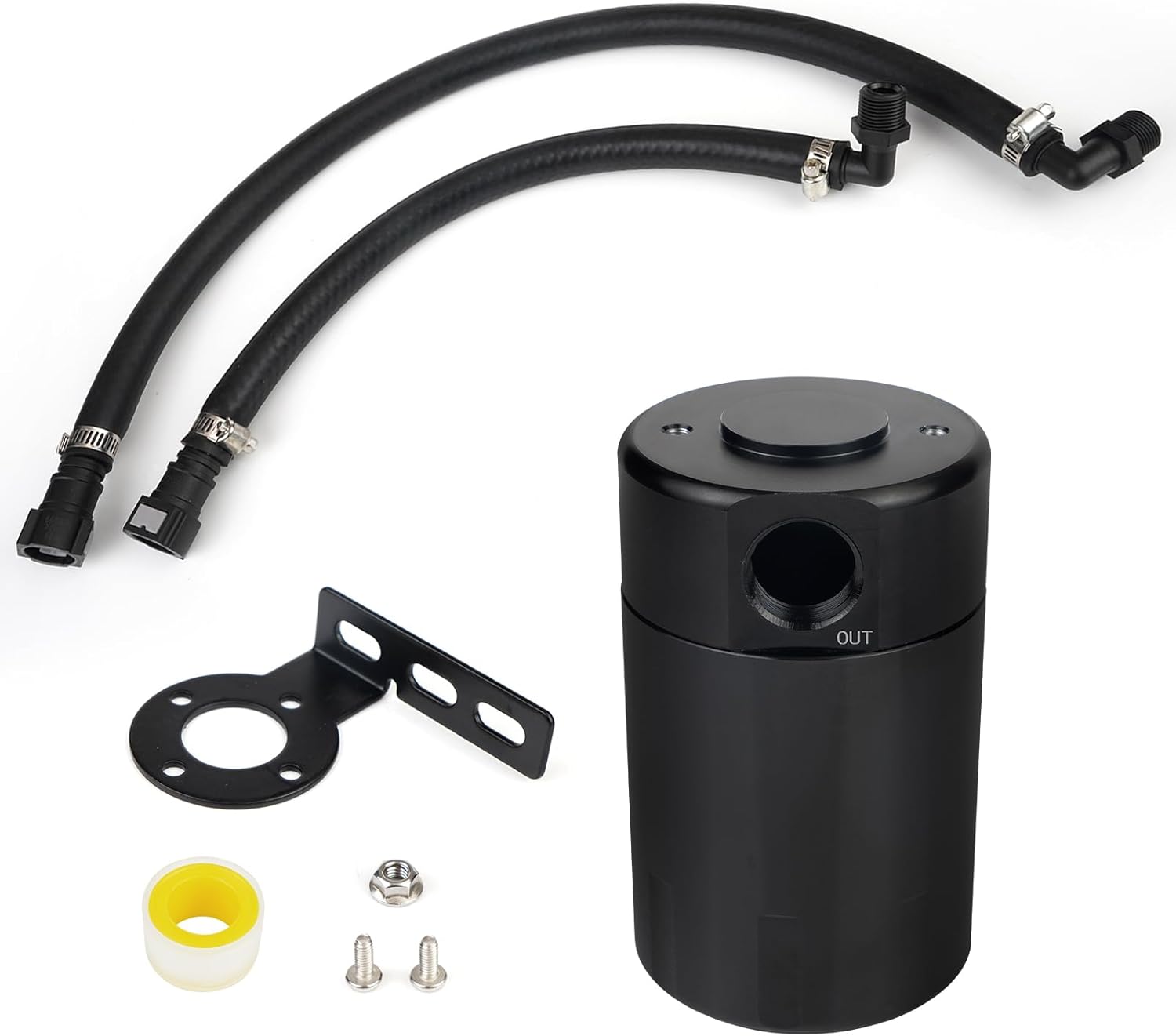 BHB Oil Catch Can Compatible with Chevy Silverado 2019-2022 & GMC Sierra 1500/Tahoe/Suburban/Yukon 2021-2022 3oz Oil Separator