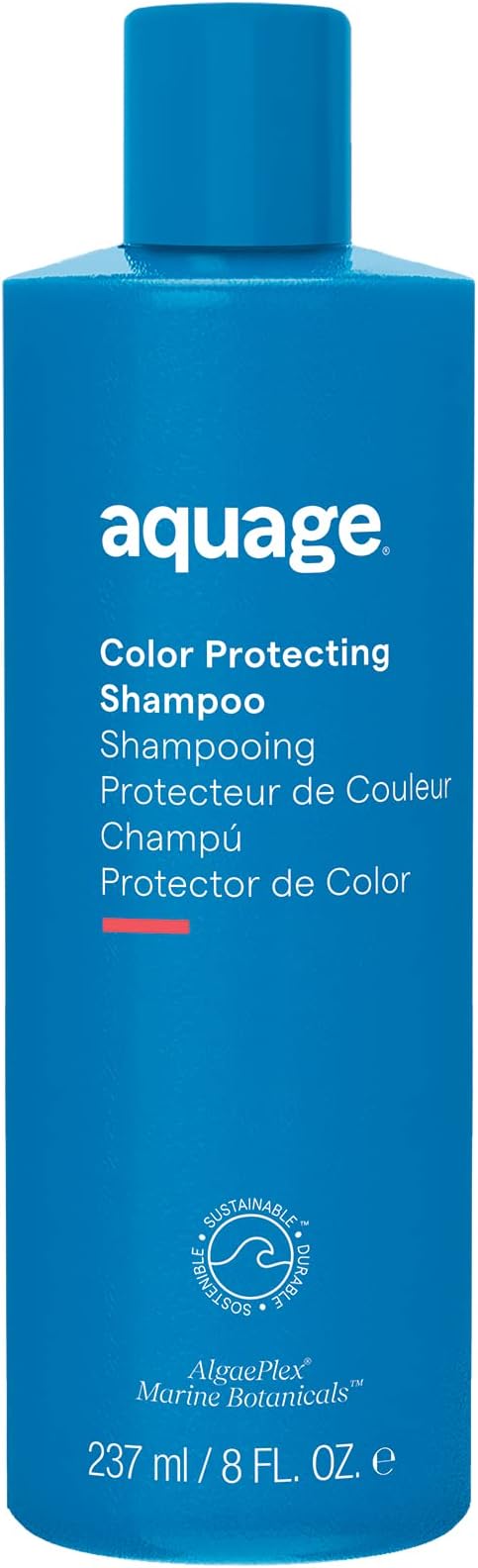 AQUAGE Color Protecting Shampoo, Nourishing Marine Botanicals to Seal In Color and Provide Gentle Cleansing, 8 oz