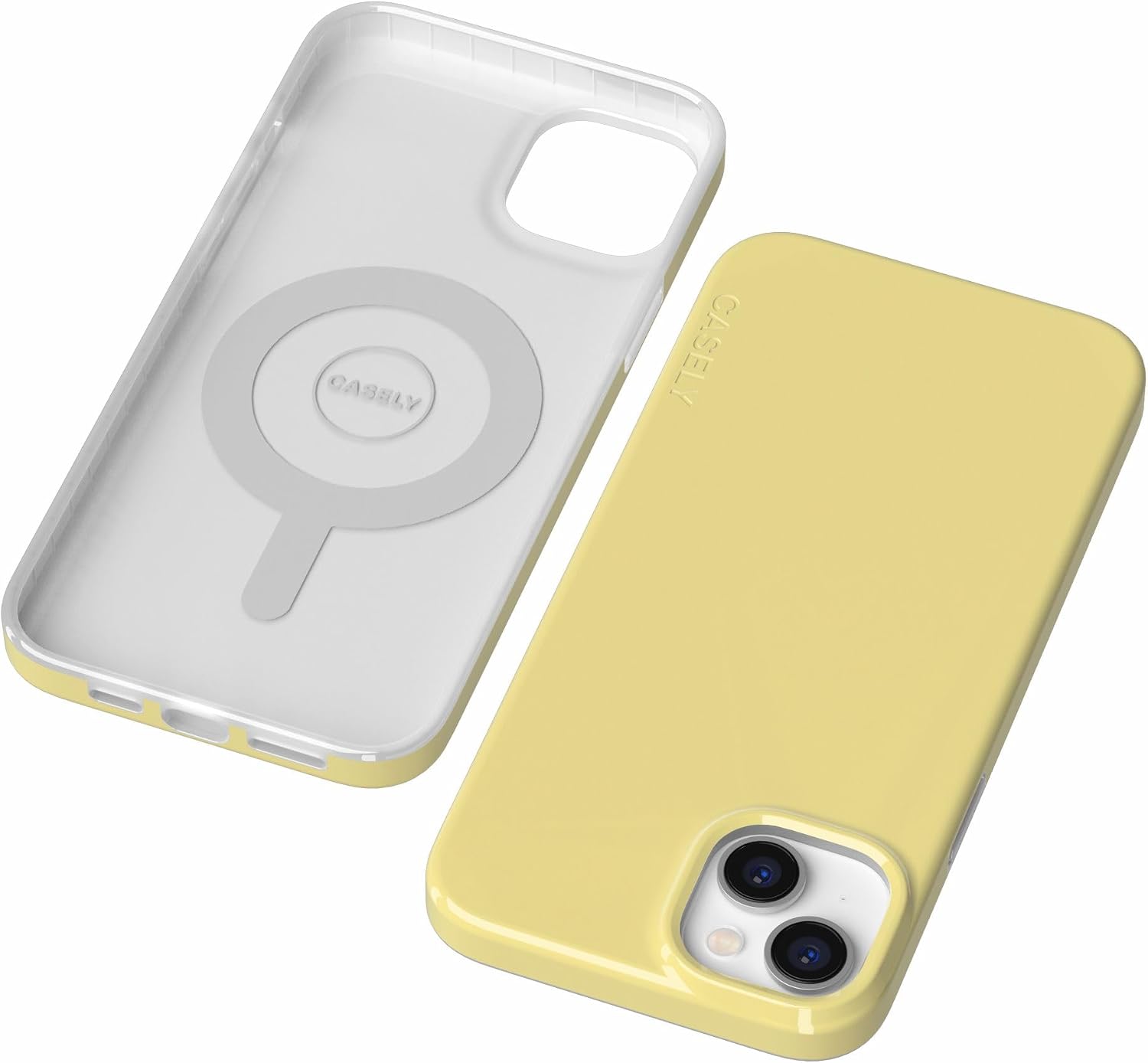 Casely iPhone 14 Plus Case | Butter Me Up | Butter Yellow | Compatible with MagSafe | Classic Ultra Thin Design