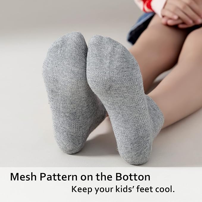 Image of Kids Ankle Socks Girls Seamless Low Cut No Show Socks Cotton Thin Athletic Socks for Boys, School socks, Super soft kids socks