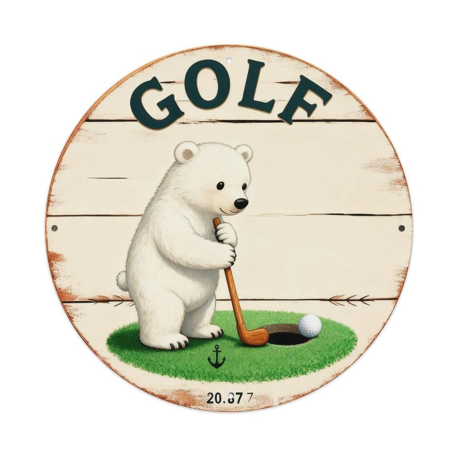 Golf Sign Metal Tin Sign Plaque