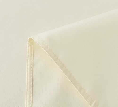 Miniatura 8 de Mantel rectangular de cocina, lavable a máquina, tela de poliéster, para comedor, fiestas de bufé, picnic, eventos, bodas y restaurantes (beige, 60