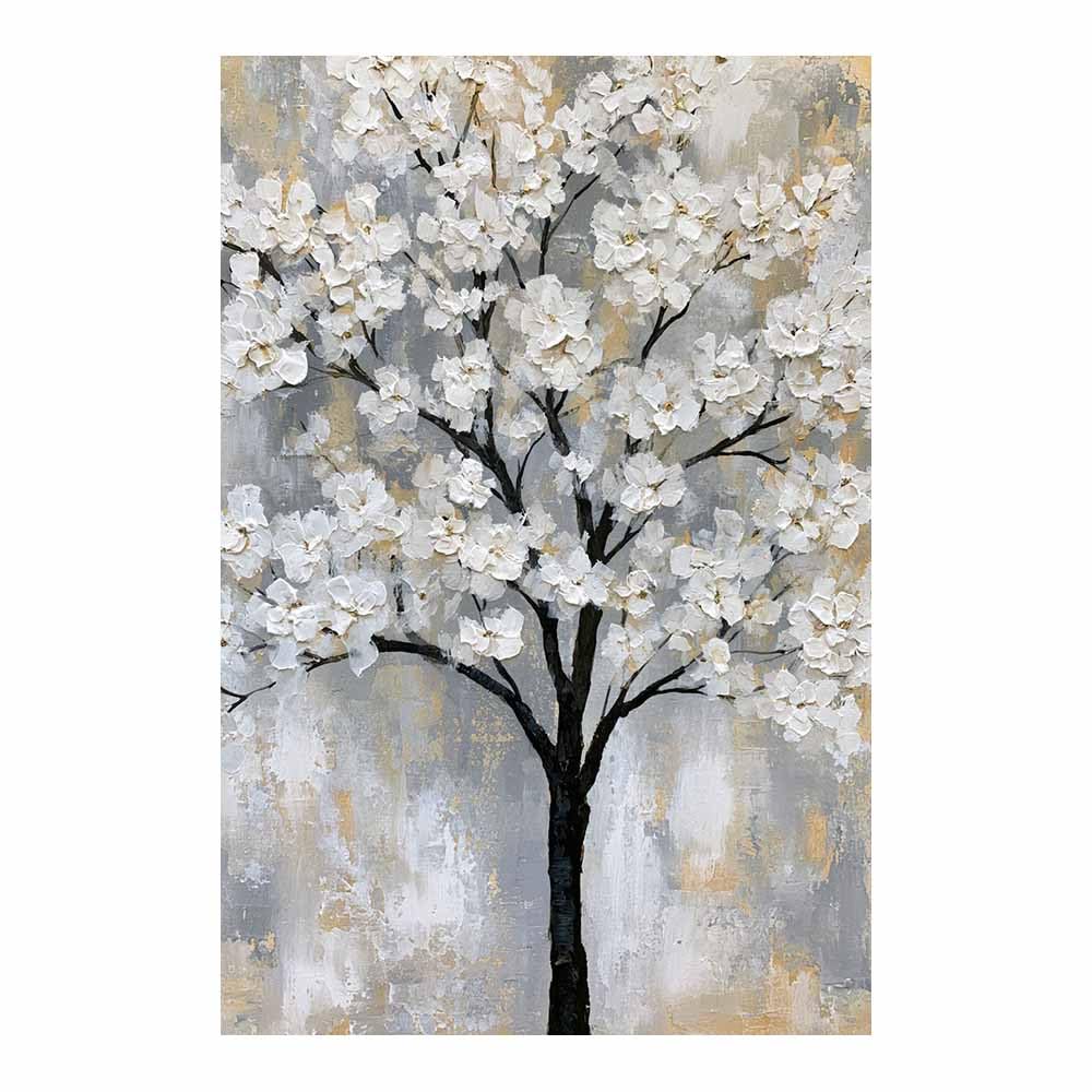 HOQIU Tree Of Life Wall Art Stained glass tree art canvas prints, nature wall art, for Bathroom Home Office Decor(Multicolor)-80x120cm Unframed