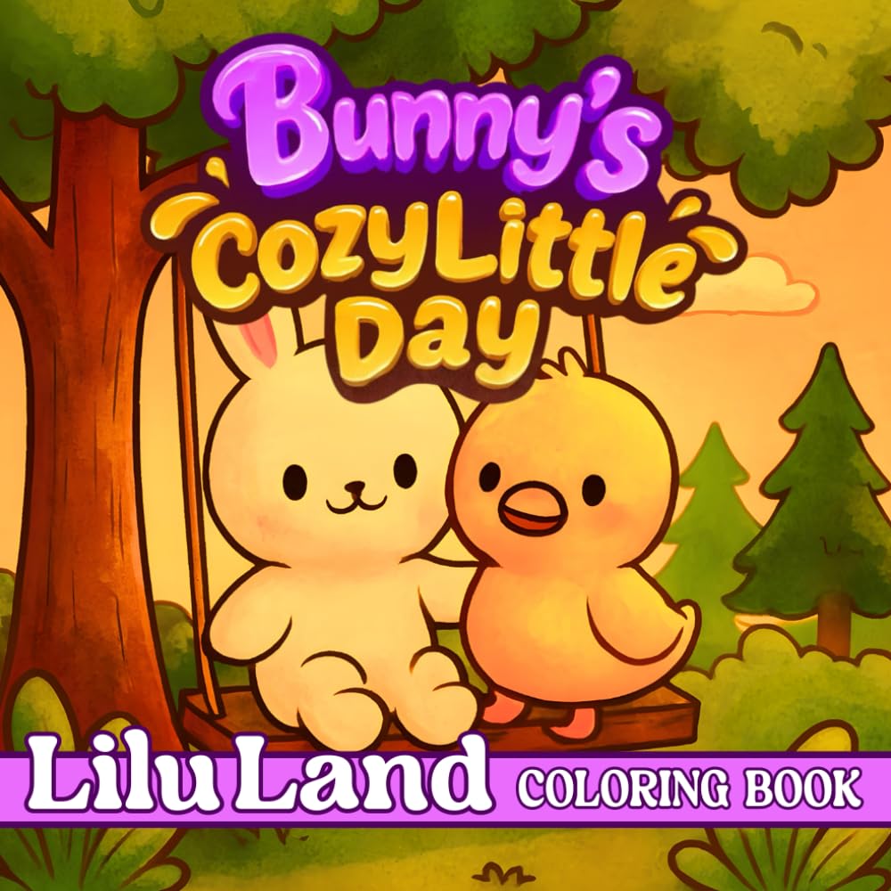 Bunny’s Cozy Little Day: Coloring Book for Adults and Kids (A Cute & Cozy Coloring Story for Relaxation and Joy)