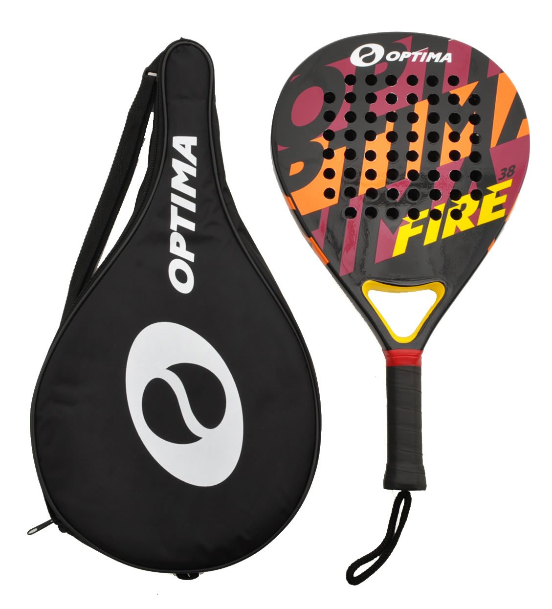 Optima FIRE Carbon Beach Platform Tennis Paddle - Padel Raquet