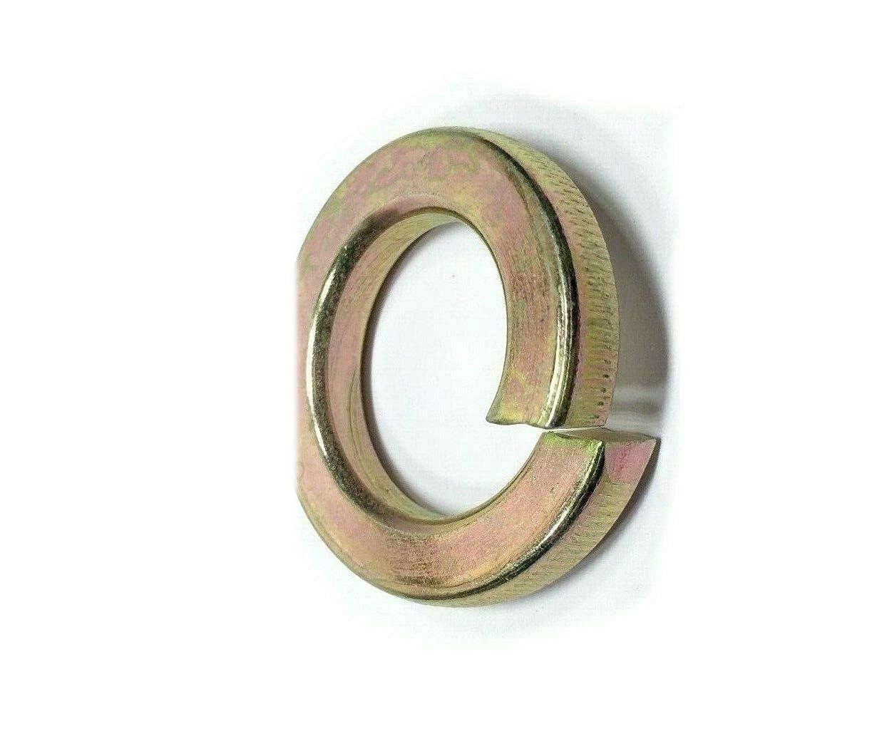 KolotovichTool Pack of 3000, 1/2" Split Lock Washers Grade 8 Hardened Yellow Zinc Bulk Box, Fastener Kit Bolt Set RE-7941DD