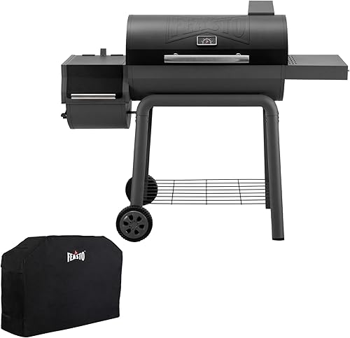 Miniatura 11 de Barbacoa de carbón con mesa lateral, parrilla de 30 pulgadas resistente para exteriores con área de cocción de 647 pulgadas cuadradas para barbacoas
