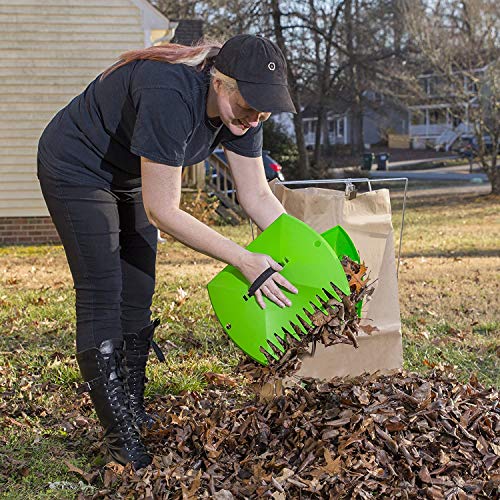 Lawn Claws - Easy and Durable Plastic Garden Hand Rake and Yard Leaf Scoop Tool, 45TAF6 - Thumbnail 4