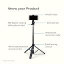 DIGITEK® (DTR-525 SS) 160 CM Long Tripod Selfie Stick with Wireless Remote, Aluminum Rod with 3 Legs Base, 360° Head, GoPro Adapter, 7 Section Adjustment - Compatible with Phones & Action Cameras gallery image