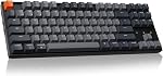 Keychron K8 Tenkeyless Wireless Mechanical Keyboard for Mac, White Backlight, Bluetooth, Multitasking, Type-C Wired Gaming Keyboard for Windows with Brown Tactile Switch