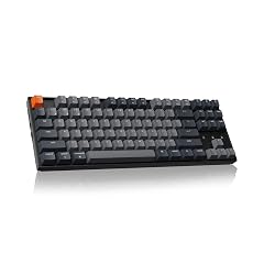 Keychron K8 Tenkeyless Wireless Mechanical Keyboard for Mac White Backlight Bluetooth Multitasking Type-C Wired Gaming Keyboard for Windows