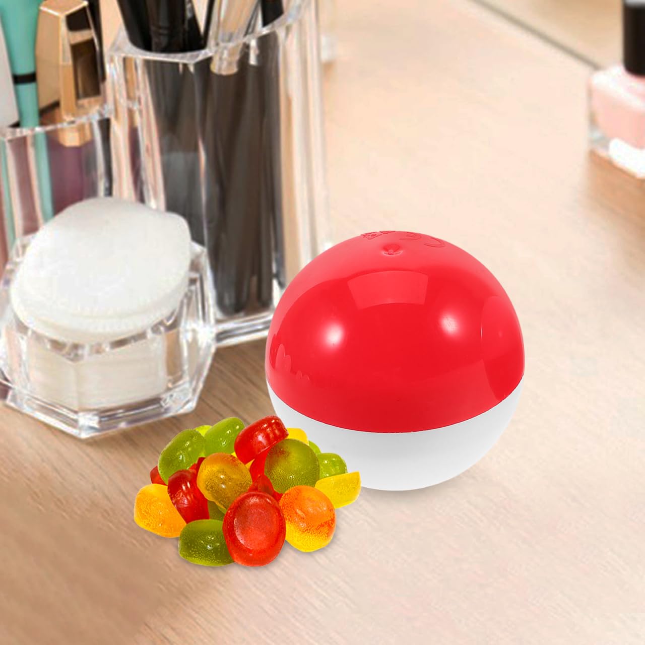 TOYANDONA Lot de 50 capsules vides Boules rotatives en plastique Boîte d'emballage multifonctionnelle pour bonbons pour mariages, fêtes d'anniversaire et créatifs