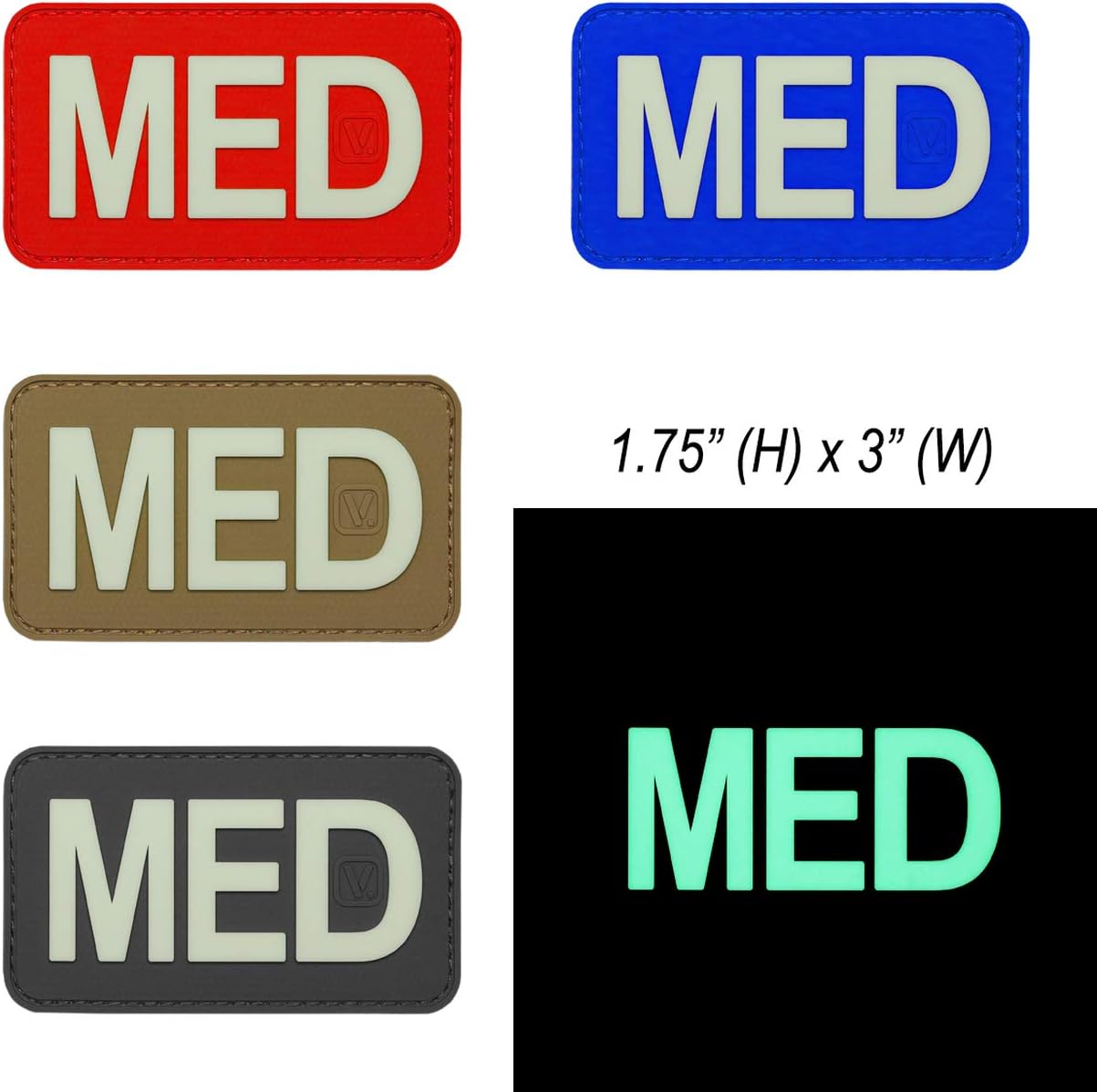MED' Medical 'Super-Lumen' Glow-in-The-Dark Patch (Coyote Tan) - Image 4