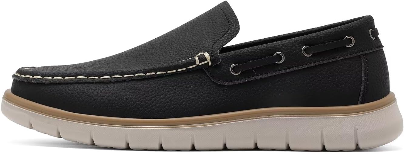 Cheval Men's Slip-on Boat Shoes Casual Loafers, Comfortable Lightweight Walking Shoe for Office Driving