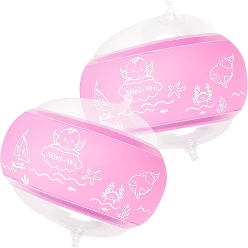 Miniatura 7 de Flotadores inflables de brazo para niños, bandas de brazo de natación rosa y azul para piscina, flotadores de brazo para piscina, alas de agua para