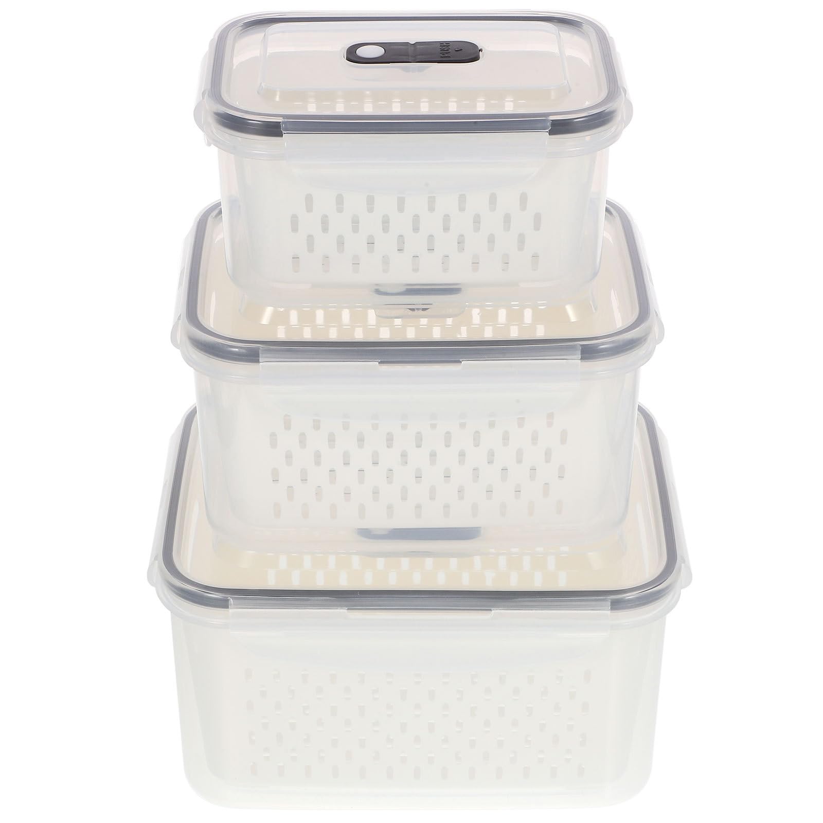 Contenedor Organizador para Refrigerador 3 Piezas 800ml 1700ml 3150ml